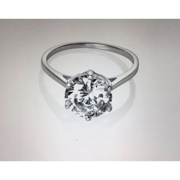 2 Ct. Round Solitaire Engagement Ring Sz 8 - Picture 5 of 5